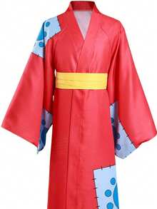 Cloak, Kimono, WANE, Anime, Cosplay, CHILDREN - Đỏ - Xem 3