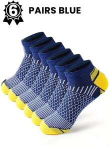 2026新款高品质短款运动踝袜 男士跑步休闲运动袜 腰部蜂窝设计袜子 男士加厚低帮运动踝袜 适合跑步、徒步、骑行 春夏秋季运动休闲 Sokken 男士礼物