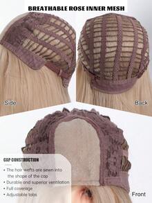 合成蕾丝前假发,高光棕色/金色/黑色假发,女士长直蕾丝假发,29英寸,合成耐热波浪假发,女士26英寸中分卷发,自然逼真,耐热纤维,适合日常、派对、圣诞节、万圣节等场合。 - 彩色 - 查看 12