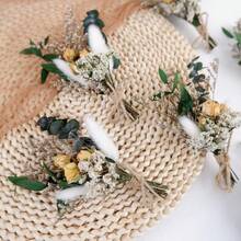 1/3/5/7/9pcs Boho Dried Flower Bouquet Mini Wedding Handmade Dry Flowers Decor For Vase Crafts DIY Photo Boutonniere For Men Floral Plant Wedding Home Accessories Arrangement Bouquet Valentine'S Day Gift - F11 - View 5