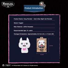 Spin Master 官方“巷夜猫”系列——丑萌怪兽毛绒玩具，奇趣收藏娃娃 - 15752D - 查看 5