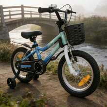 14/16 Zoll Fahrrad mit Stützrädern - leichtes Pendlerrad, Farbe wird zufällig ausgewählt - Verschiedenfarbig - Übersicht 3