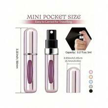 10pcs/Set 5ml Refillable Perfume Atomizer, Organizer Pouches Mini Portable Spray Bottles, Cologne Mist Sprayer, Leak-Proof Mini Perfume Bottle. Suitable For Night Out, Travel, Party And Dates. Packaging Bags Perfume Refillable Bottle - 彩色 - 查看 10