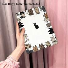 1pc High Transparent Anti-Drop TPU Tablet Case, High Definition Cute Kittens UV Printing, Compatible With IPAD 11 2025, MINI6/7, AIR1/2, Air4/AIR5/Air6/AIR7, 9.7 Inch IPad 2019/2020/2021, 10.2 Inch IPad 10/11, AIR11 (2024/2025), PRO11 (2024), PRO11 (2018-2022), PRO12.9 Inch/AIR13 - Multicolor - View 1