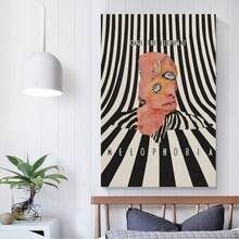 1pc Frameless Vintage Single Bathroom Decorative Canvas Wall Art, Fashion, Modern Art, Suitable For Bedroom, Living Room, Dining Room, Bathroom, Home Office Wall Decor, Waterproof, Frameless, Home Decor, Room Decor, Wall Art - Multicolor - View 3