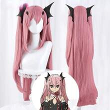 Krul Tepes Cosplay Wig Women 110cm Long Pink Wig Cosplay Anime Cosplay Wigs Heat Resistant Synthetic Wigs - 僅假髮 - 查看 3
