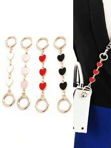 Bag Extension Chain, Moon-Shaped Extension Chain, Wallet Strap Extension Chain, Wallet Extension Chain Replacement Parts, Suitable For Handbags, Wallets, Shoulder Bags, Off-Road Vehicles, Etc. It Is Suitable For Daily Carrying And Also A Great Gift. It's A Great Choice To Give It To Friends, Family Members, Colleagues, Classmates, Teachers Or Girlfriends - 黑色 - 查看 4