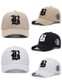 1顶男女通用哥特式洛杉矶刺绣嘻哈帽，可调节户外防晒棒球帽，适合春季、秋季、休闲街头派对，涤纶刺绣设计 - LA地球 - 查看 13