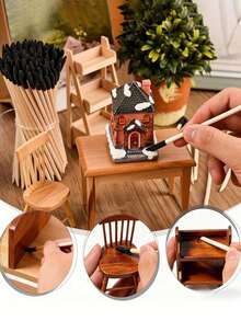 10pcs Multi-Functional Sanding Sticks | Wooden Polishing Branches For Plastic Models, Wooden Hobbies | , Precise Detailing Tools