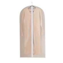1pc/5pcs Semi-Transparent Garment Dust Cover, Made Of EVA Plastic With Zipper Design, Used For Dust-Proof, Moth-Proof, Wrinkle-Proof, Waterproof, Moisture-Proof, Sealed Bottom Design, Washable And Reusable
