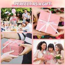 4pcs Surprise Butterfly Pop-Up Gift Box - Spring-Driven Flying Mechanism, Sturdy Cardboard Material, Self-Assembly Required. Suitable For Birthday, Graduation, Valentine's Day, Wedding, Proposal And Christmas Occasions. Battery-Free Pop-Up Flying Gift Box. Floral Pattern Design. A Magical Surprise Packaging For Adults, Ideal For Wedding, Event And Holiday Gifts. - Multicolor - View 8
