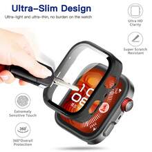 Tempered Glass Screen Protector & Hard PC Protective Bumper Case For Huawei Watch Fit 4/Fit 4 Pro, Accessories Gift For Men And Women - Multicolor - View 5
