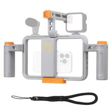 Eonix 3D Printed Phone Cage - Lightweight Handheld Rig For Mobile Filmmaking | Perfect For Vlogging, Outdoor Photography & Video Production - Light Grey - View 10