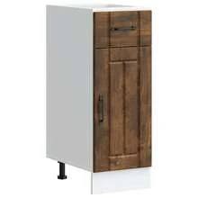 vidaXL Armoire de cuisine Lucca chêne fumé bois ingénierie - Tabac - Voir 2