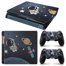 1 Set Slim Game Console Printed Skin Sticker, Waterproof Scratch-Resistant Protective Decal - Multicolor - View 1
