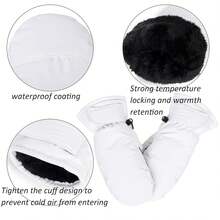 UTOWO Outdoors Winter Ski Mittens For Men Women - Warm Snow Mitts For Cold Weather Non-Slip Water-Repellent Gloves Windproof - Nhiều màu - Xem 6