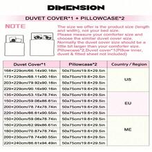 Healing Sun, Moon & Cloud Bedding Set (1 Duvet Cover + 2 Pillow Shams), Soft Muted Tone Girly Duvet Cover - Multicolor - View 4