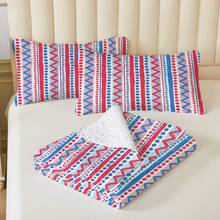 2/3件套床上用品（1个床罩+1/2个枕套），数码印花，柔软舒适，波西米亚风格，适合酒店、卧室、宿舍，四季皆宜 - 彩色 - 查看 5