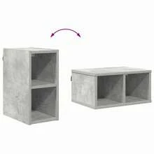 vidaXL Armoire suspendue avec rangement Gris béton 20 x 29,5 x 40 cm - Gris - Voir 10