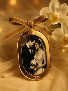 Custom Engagement Story Ornament For Couples - Personalized Photo & Date Keepsake, Unique Engagement Party Gift & Decor, Celebration Of Your Love Journey, Cherished Memory For Engaged Couples - A-wedding Decorative Ornaments - View 17