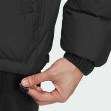 Adidas PUFFYDOWN Series Brand Iogo Outdoor Casual Hooded Warm Down Jacket, Unisex, Black.