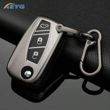 适用于菲亚特500、熊猫、Stilo、Punto、Doblo、Grande、Bravo、500、Ducato、小巴等车型的3键汽车折叠钥匙壳保护套/钥匙包 - 菲亞特D款 - 查看 3