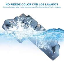 Tendencia3pzs Protector Cubre Sala Sofa Elástico Lavable Funda SillonCalidad premium - Azul acero - Ver 5