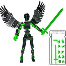 3D打印T13可动人偶，机甲可动人偶，13号机器人模型，Nova 13可动人偶，收藏家桌面摆件礼品 - 彩色 - 查看 16