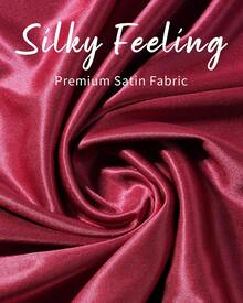 Sofier Satin Shawl Wrap Women's Evening Dress Wedding Bride Party Silky Scarf Formal Cover-Up Bridesmaid Gift - 白色 - 查看 4