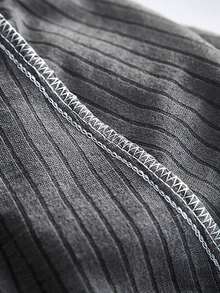 1/4 piezas Fundas elásticas para sillas con volantes de felpa de maíz de unicolor - Gris Oscuro - Ver 7