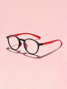 儿童时尚眼镜框，纯色设计，硅胶鼻托，PC材质镜框 - 男女通用儿童眼镜 - 彩色 - 查看 12