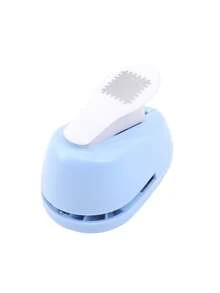 1个邮票图案压花器，便携式打孔器 - 用于剪贴簿、方形纸孔压花器、DIY礼品制作工具 - 彩色 - 查看 10