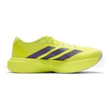 Adidas Adizero EVO SL WOVEN M Running Shoes, Breathable Shock-Absorbing Road Running Shoes, Comfortable Casual Sports Shoes, Commuter Shoes - Bright Yellow Fluorescent/Aurora Plum Purple - View 2
