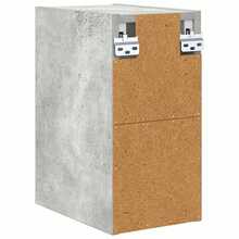 vidaXL Armoire suspendue avec rangement Gris béton 20 x 29,5 x 40 cm - Gris - Voir 7