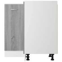 vidaXL Mobile da cucina "Lyon" Grigio Sonoma 75,5 x 75,5 x 81,5 cm Legno d'ingénierie - Grigio - Visualizzare 6