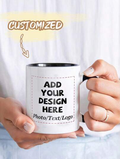 Personalized Photo Text Mug, Customizable Coffee Cup, Microwave And Dishwasher , Birthday, Anniversary, Valentine's Day, Back To School, Christmas/Valentine's Day Gift, Photo Mug, Anniversary Gift, Upload Image For Customized Printing - Ideal For Couples, Families, Coffee Lovers - Durable Glossy, Meaningful Keepsake, Vibrant Printing Design, High-Quality Printing, Family Memories, Holiday Calendar