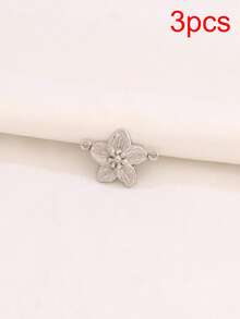 3pcs Vintage Stainless Steel Flower Pendant Findings 18K Gold Plated Charms For Women DIY Making Jewelry Necklace Earring Accessories - Pendants - View 17