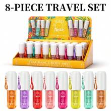 SOLO EN IBIZA 8-Piece Mini Set Body & Hair Fragrance Mist,Travel Size Perfume,Long-Lasting,8 Different Scents,Perfect For Dating,Daily Life,Parties,Gift Giving,1.02 Fl Oz/30 Ml Each Bottle - 8PC TRAVEL PERFUME SET - 查看 5