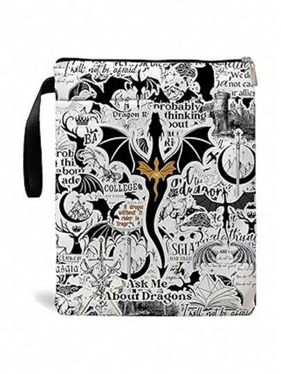 Portada de libro con tema de dragón de academia oscura romántica, regalo para lectores de novelas de fantasía, regalo de marcapáginas, regalo de inspiración para libros, portada de libro de bolsillo, regalo de libro con tema de dragón, de vuelta a la escuela, útiles escolares