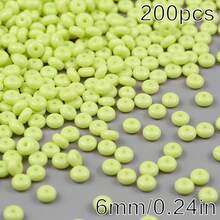 200颗彩色算盘珠，玻璃轮珠，适用于DIY工艺品和珠宝制作