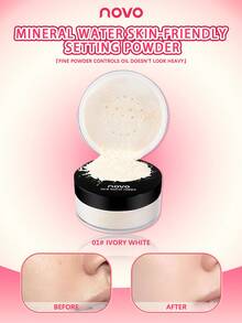 NOVO 防水、防汗、控油、持久散粉。哑光妆效，适合打造自然妆容，是送礼佳品，也适合INS风、秋冬妆容、新年妆容、派对妆容、补妆和生日妆容。 - 01#象牙白 - 查看 1