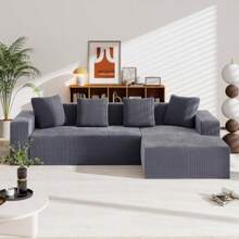 Completely Adjustable Sofas, Cloud Combinations Sofas With L-Liegestühlen, Modern Modular Sofas With Sitzplätzen, Gepolstertes Sofas For Wohnzimmer And Schlafzimmer - Gray - View 1