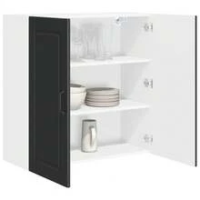 vidaXL Armadio da cucina Nero 80 x 31 x 80 cm Legno d'ingénierie - nero - Visualizzare 3