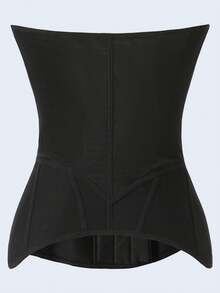 1 chiếc áo corset định hình eo cho nữ, 25 gọng, 4 lớp, độ nén cao. - màu đen - Xem 5