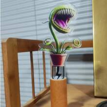 1件装 2D 平面 3mm 厚亚克力异想天开食肉植物花园摆件 - 亚克力户外装饰，适用于室内盆栽、盆景、庭院和草坪 - 可爱的食肉植物设计，是家居和花园装饰、生日场合的理想之选 - 彩色 - 查看 7