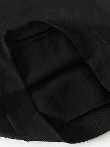 1pc Disney Saint Patrick's Day Mickey & Minnie Mouse Festive Leprechaun Dance Print Tween Girls Cute Casual Sweatshirt - Soft & Versatile, Perfect For Holiday Celebrations & Daily Wear - màu đen - Xem 4