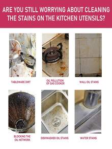 jakehoe 100克不锈钢清洁粉，粉色魔法清洁膏，适用于炉灶、燃气灶、抽油烟机等厨房清洁，去除锈渍，随机组合（新旧包装随机发货） - 固體 - 查看 8