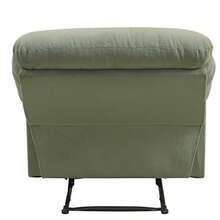 ccSilla reclinable sofá Individual Manual Transpirable Silla Suave para Sala de Estar Asiento de salón de Cine en casa tapizado cómodo reposapiés Silla reclinable para recepción Dormitorio oficnn - Microfibra Sage - Ver 5