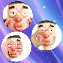 NewPimple Popper Toy Set, Ultra Soft Cute Face Pimple Popping Fidget Toy, Refillable Pimple Toy With Sensory Cream, Silicone Squishy Squeeze Toy For Stress Relief & Anxiety Relief(SquishFace)Ensory Squeeze Toy - Mặt mềm - Xem 6