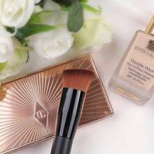 1 Piece Black Makeup Brush, The Primer Brush Whose Bristles Fit The Details, Suitable For Concealer, Isolation, Liquid Foundation, Soft And Comfortable Facial Makeup Tools - màu đen - Xem 8